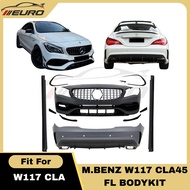 W117 Mercedes Benz CLA CLA180 CLA200 CLA250 CLA45 Bodykit Front Bumper Side Skirt Rear Rear Bumper