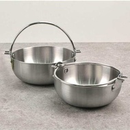 Kongsimpatshim Stainless Steel Hot Pot for Induction Oden Soup Shabu-Shabu Pot Size 5