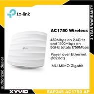 TP-Link EAP245 AC1750 Wireless MU-MIMO Gigabit Ceiling Mount Access Point