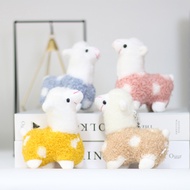 Cute Alpaca Pendant Plush Toy Small Size Alpaca Doll Pendant Doll Wedding Sprinkling Doll Lamb Doll