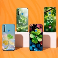 Realme 5 / 5i / 5 Pro / C3 case with lucky four-leaf clover design