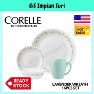 Corelle Livingware Lavender Wreath 16pcs Dinnerware Set (16S-LVW-PH) Pinggan Corelle Corelle Dinnerw
