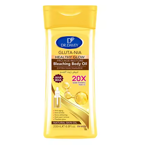 200ml DR.DAVEY GLUTA NIA Body Oil Skin Care Oil Moisturizes and Nourishes Skin Large Capacity Full B