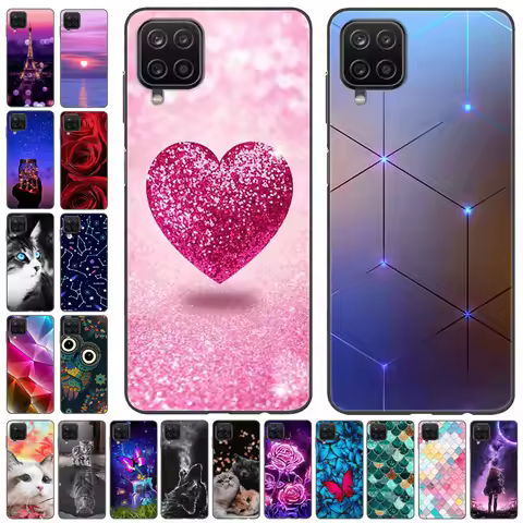 For Samsung Galaxy A12 Case A 12 A12 Nacho Silicone Popular Soft Black Cover for Galaxy M33 M53 5G S