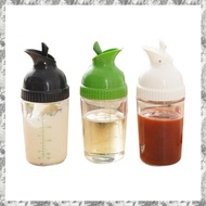 Salad Dressing Shaker Container Homemade Salad Dressing Bottle Mixer Measure Dressing Pour Soft Grip