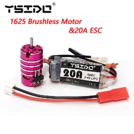 YSIDO 1625 3500KV 6000KV 7500KV 11000KV Brushless Motor w/20A ESC Combo for Wltoys Traxxas RC 1/24 1