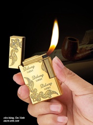 Bật lửa GAS LIKANG khắc chìm hoa văn đẹp mắt