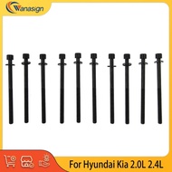 Engine Cylinder Head Bolt Set For Hyundai Kia 2.0L 2.4L GDI DOHC 2.0T 2.4T 2.0 2.4 L T G4KA G4KD G4K