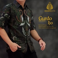 KATUN KEMEJA Modern Men's Clothing For Men Urban Sogan IJO Men's Batik Shirt Full Tricot Cotton Material ||