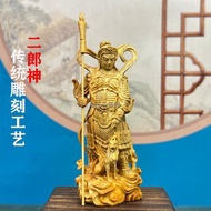 Feng Shui In Time Consecrated Yang Erlang God Yabo Wood Carving Town House Home Furnishing Household
