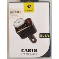 lenyes CA818 FM Wireless 3.1A Dual USB Port Bluetooth 4.0