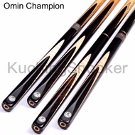 (READY STOCK) 3/4 and 1PC OMIN CHAMPION Snooker Cue