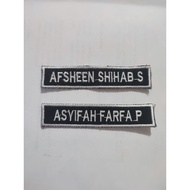 Custom Computer Embroidered Name Bet ATLAS 02 271 1.8x8.5cm Neat Stitching for Retail Uniforms