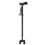 Walking Stick for the Elderly Four-Foot Crutches Walking Stick Non-Slip Walking Stick Telescopic Walker Aluminum Alloy Walking Stick Lightweight and Stable/Foldable Walking Stick