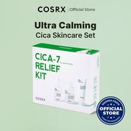 [COSRX OFFICIAL] CICA-7 RELIEF KIT- 3 steps / Toner 30mL, Serum 10 mL, Cream 15mL
