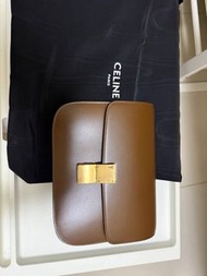 全新Celine Box 豆腐包M號｜經典焦糖色｜有單