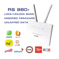 RS980+  MODDED UNLOCKED MODEM ROUTER SAMA PADU MACAM HUAWEI B310 B618 B315 E5885 E5577 B818