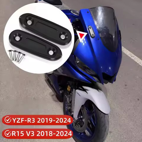 For Yamaha YZF R3 R15 V3 2019 2020 2021 2022 2023 Motorcycle rearview mirror base windshield drive e