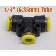 Push-in Fitting - Equine Tee 1/4" Tube (YQPE02)