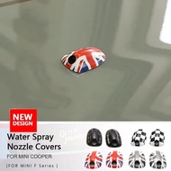 Car Wiper Water Spray Nozzle Covers Stickers For MINI Cooper F56 F54 F55 F57 F60 For mini Cooper Acc
