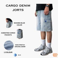 DC CLOTHING CARGO DENIM JORTS