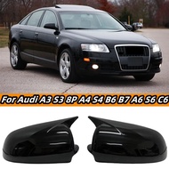 Car Rearview Side Mirror Cover Wing Cap Exterior Door Rear View mirror cover For Audi A3 S3 8P 05-08