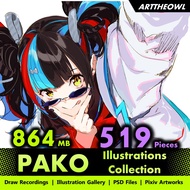 🔥 Digital Illustration Art - PAKO 🔥 Anime Figure | CG Art Digital Drawing Book | Smart Drawing Table