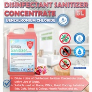 Disinfectant Sanitizer Concentrate 5L(Benzalkonium Chloride)/For Mist Spray Gun&amp;Misting Machine /Non Alcohol/SDS Report
