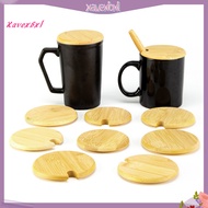 xavexbxl|  Material Bamboo cup lid with spoon holes resistant to -40 degree Celsius to +220 degree C