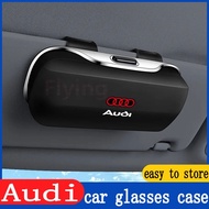 Audi Car glasses box sun visor sunglasses storage box sunglasses clip high quality glasses holder ca