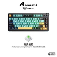 AULA AU75 87-Key RGB Tri-Mode Gasket Mechanical Gaming Keyboard - Bloom Field Switch