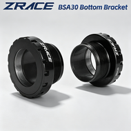 ZRACE BSA30 bottom bracket converts BB30 crank to BSA threaded frame, compatible with 68/73mm shells