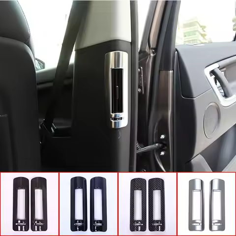 ABS Silver Car B Pillar Air Conditining Outlet Frame Trim Cover For Land Rover Discovery Sport Disco