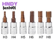 【HDS01】1Pc Hex Head Screwdriver Bit 1/4 Inch Drive Socket Hand Tools H3 H4 H5 H6 H7 H8