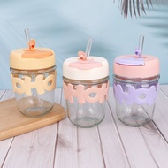 Maolili - HOHO Cup Yellow Glass Cup, Spill-Proof, Easy to Carry, Unique Design