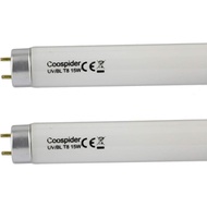 COOSPIDER 2-Pack 15W U/V BL CFL Compact Light Bulb for 30W Electric Zapper Replacement Straight Tube