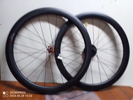 #21: 700C碟刹款啞光碳纖維公路自行車輪組（碳刀輪組）12mm-24mm—631mm/24.8英寸inch(2套）