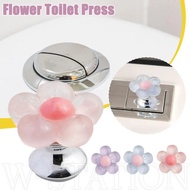 Cute Flower-Shaped Handle Toilet Tank Button - Multi-Purpose Cupboard Drawer Cabinet Door Handle Decor - Long Nail Protector - Rabbit Closestool Lid Pulls - Bath Room Accessories