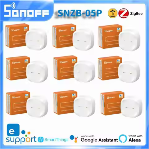 NEW 1pcs SONOFF SNZB-05P Zigbee Water Leak Detector 5 Years Lifetime IP67 Waterproof Smart Home With