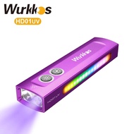 Wurkkos HD01 UV 1200LM RGB + 365nm uv light,Dual side switch multifunctional  flashlight