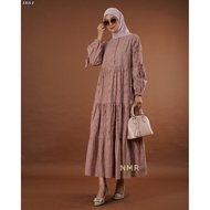 KATUN NMR Midi Dress Cotton Embroidered 3D Application Vol 2315-2