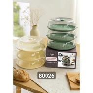 Set of 3 tiered food boxes TEWA JAPAN 80026 Food cover box
