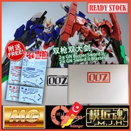 [MJH] MG 007 Seven Double GN Swords 00 G Inspection 7S Blue Red Exia MB Metal Build Getter Fluoresce