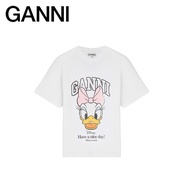 [GANNI x Disney] Daisy Printed Cotton Casual T-Shirt A1050133151