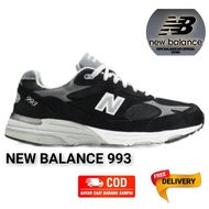 Sepatu NB New Balance 993 Black White Grey Sepatu Pria Sepatu Casual Sneaker Sport Olahraga Lari San