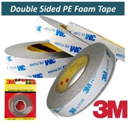 3M Double Sided PE Foam Tape Grey 10mm, 18mm, 24mm Pita Pelekat 3M