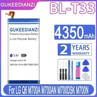 4350mAh For LG Q6 M700A M700AN M700DSK M700N Mobile Phone Battery Reliable Replacement BL-T33 Long-L