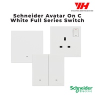 Schneider Electric Avatar On C Full Series Switches With Fluorescent Locator (White)