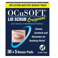 OCuSOFT Eyelid Edge Cleansing Wipes Makeup Remover Wipe Eye Care Patch Eye Fatigue Dry Red Swelling 