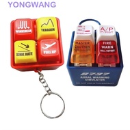 YONGWANG EGPWS Warning Simulator, 737 Airbus Highly Simulated Pilot Keychain, Portable Pendant Plast